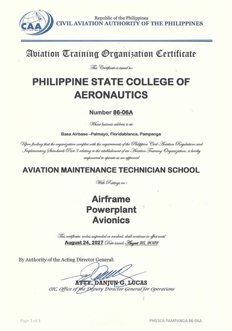 aeronautics course|PHILSCA Main: Aviation courses offered.